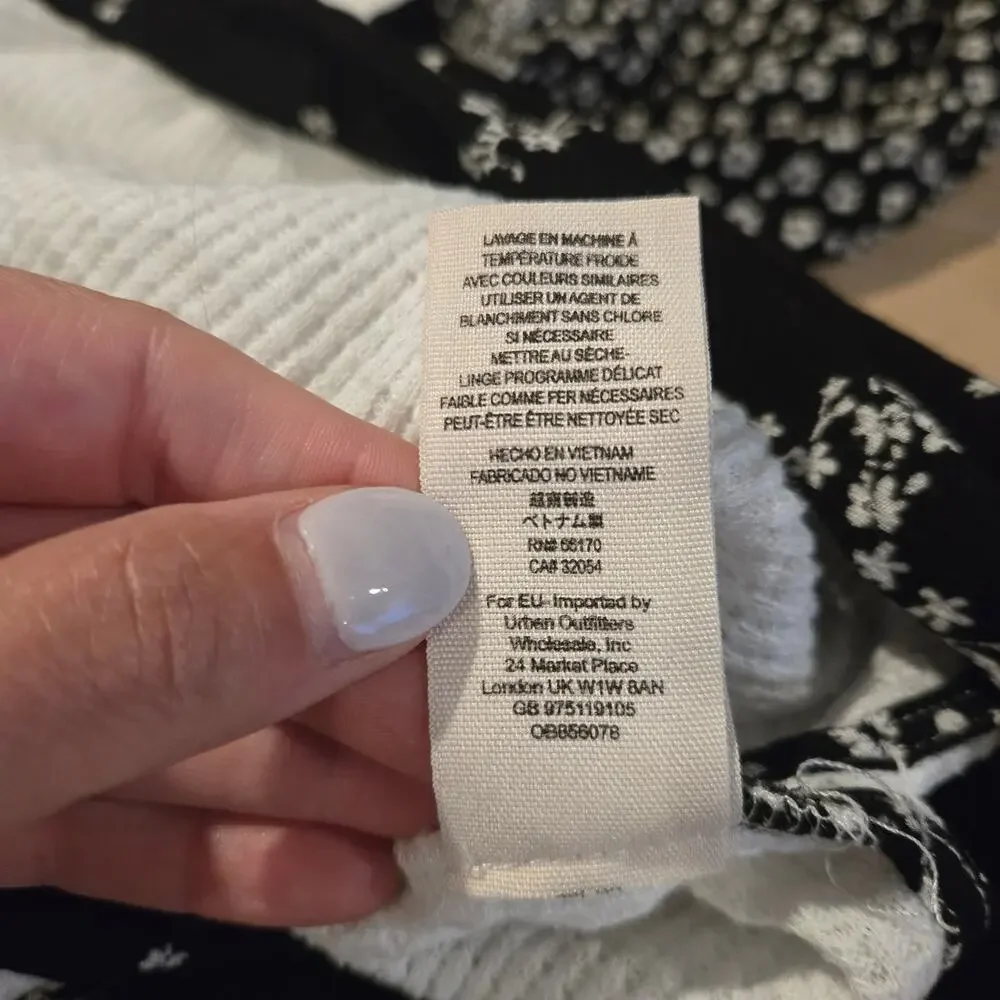 Free People Women Auxton Thermal Wrap Blouse sz XS